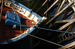 Proue d'un bateau de pche